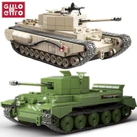 ww2 military tank building blocks churchill infantry tank a27 cromwell mk vii model bricks kids toys gifts for children adults