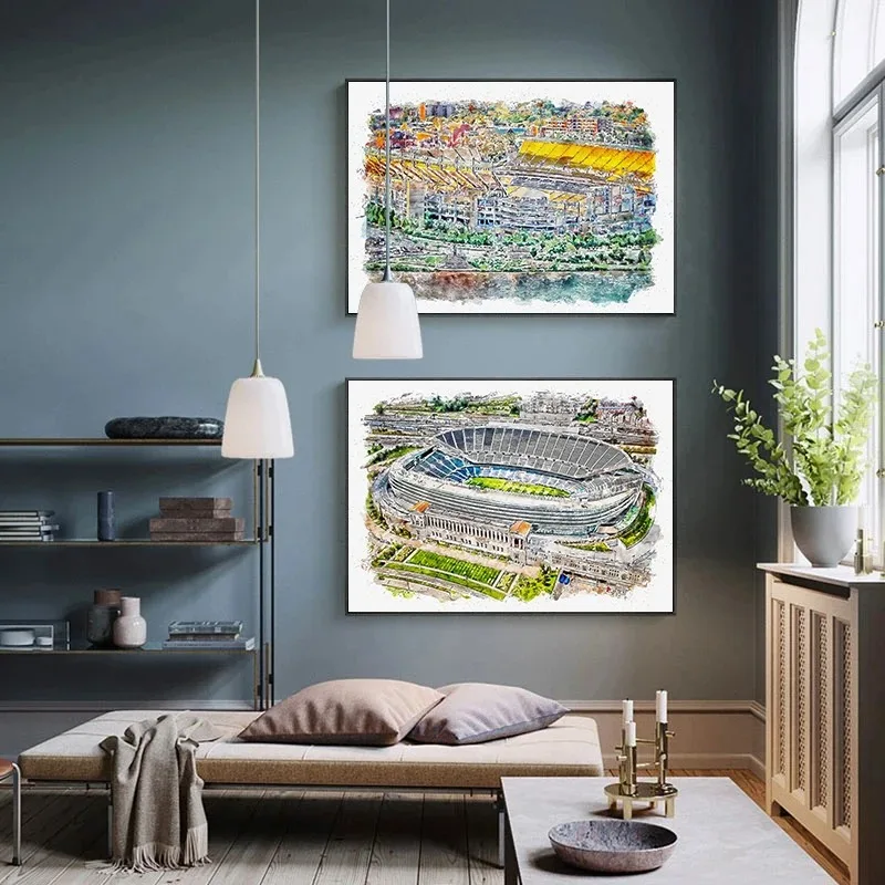 Живопись на холсте Аquarela для спорта