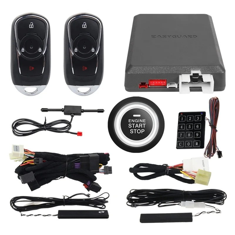 

EasyGuard CAN BUS Auto Alarm System Fit For Chevrolet Camaro 2011 Automatic Lock Unlock Remote Start keyless go Keyless Entry