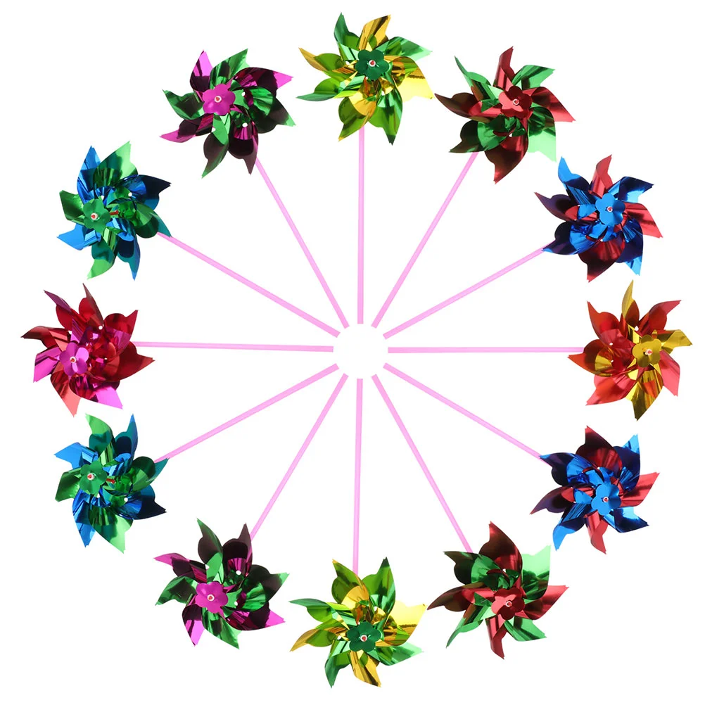 

50 Pcs Winnowing Machine Kids Windmill Plaything Children Windmills Toys Outdoor Landscape Decor Kids' Park Prop Colorful Yard