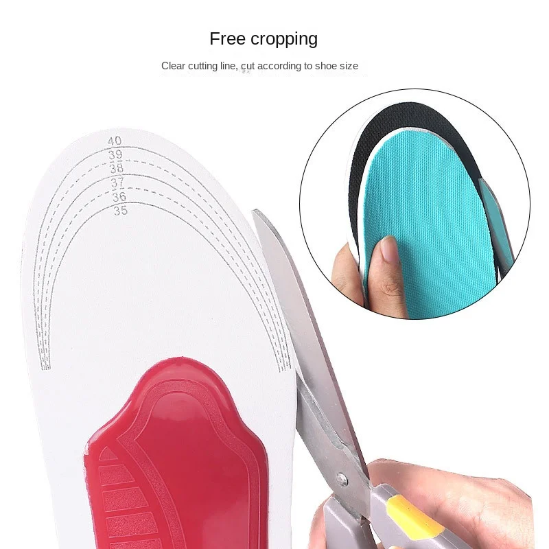 Orthotic Insoles for Sport Breathable Cushion High Arch Support Flatfoot Orthopedic Insoles for Flat Feet X/O Legs Correction