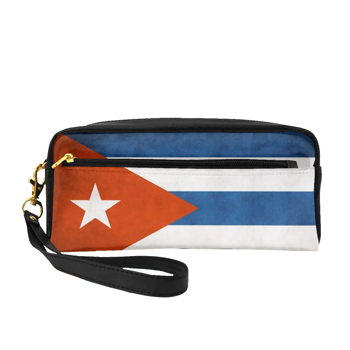 

Cosmetic Case Makeup Pouch Bag Cuban Flag Toiletries Bag Small Handbag Pen Pencil Case
