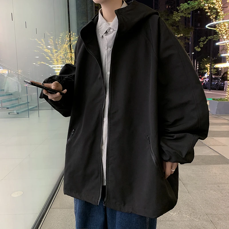 

Japanese hooded jacket, spring and autumn outdoor casual rush suit for men