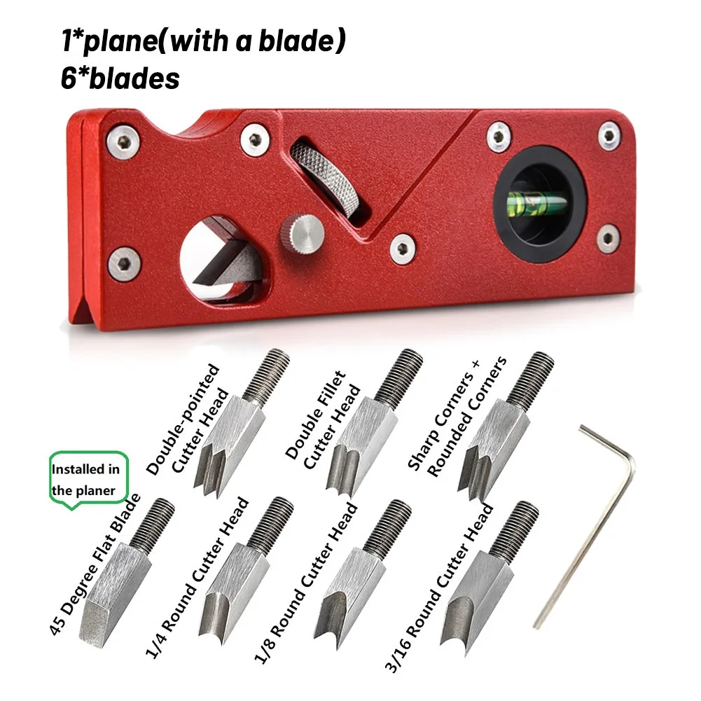 

Bevel Cutting Tool Black Chamfer Cutter Head Handheld Red Woodworking Hot