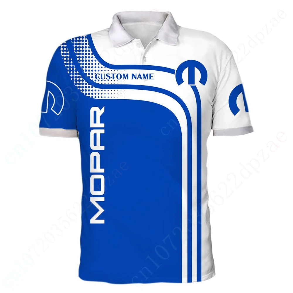 

Mopar T-shirts Casual Quick Dry Polo Shirt Unisex Tee Top Anime 3D Printing T Shirt For Men's Clothing Harajuku Short Sleeve