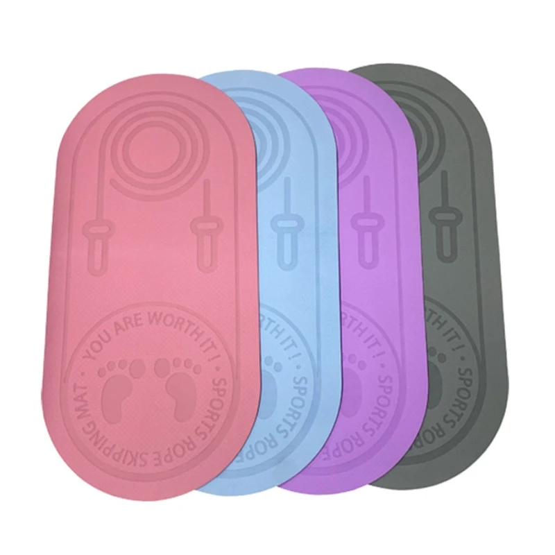 

Rope Skipping Exercise Workout Mat Thicken Jump String Non-Slip Texture Yoga Pad
