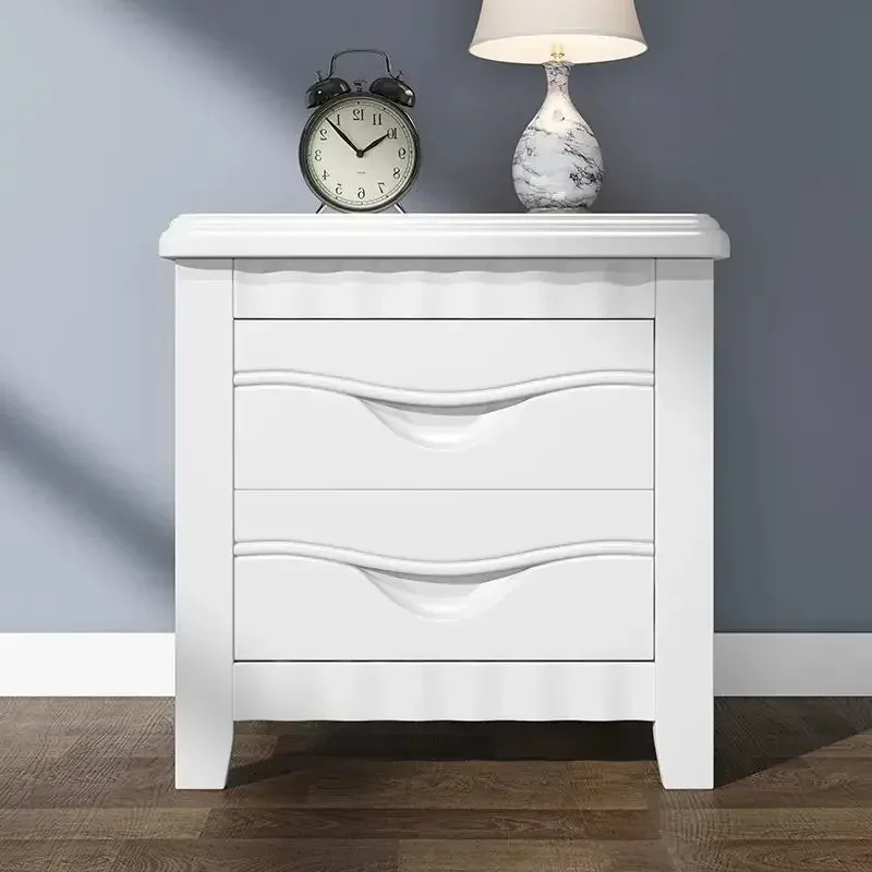 Деревянные удобные прикроватные тумбочки с ящиками для спальни небольшие