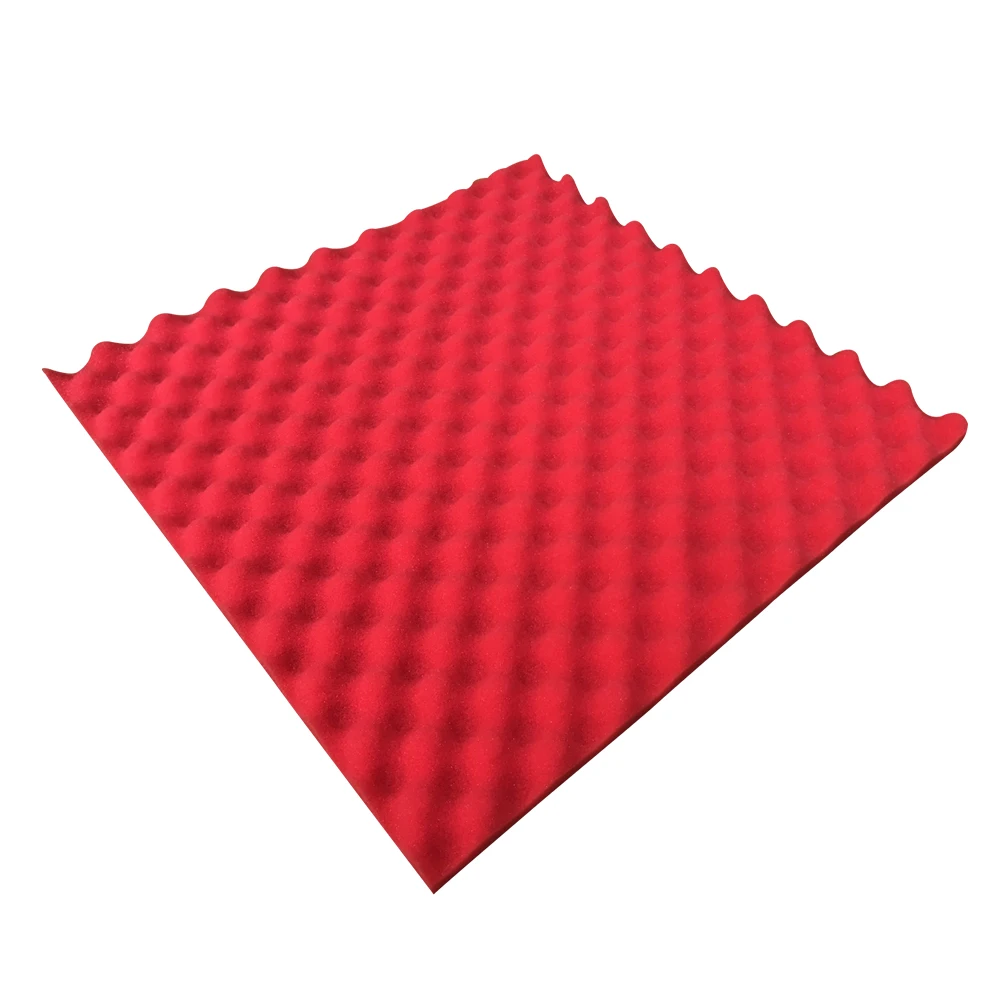 

10 Pcs KTV Acoustic Foam Egg Studio Sound Insulation Absorption 50x50x2cm Foam Board