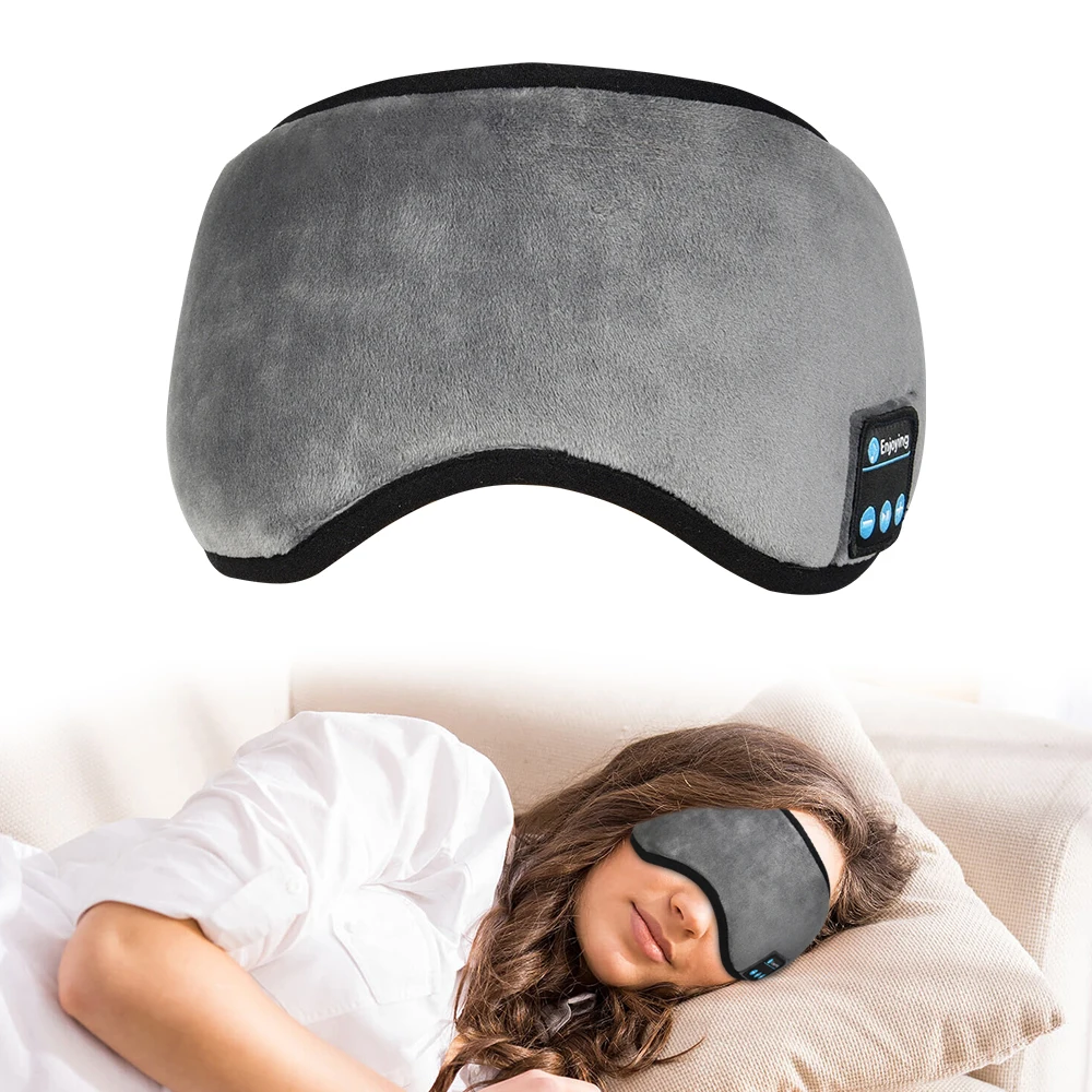 

Sleep Headphones Bluetooth Mask 10Hrs Wireless Music Eye Mask for Side Sleepers, Women Men Tech Gift for Birthday Christmas