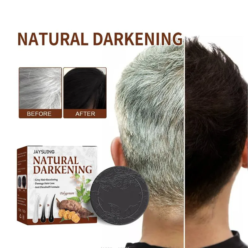 

Sdotter Hair Shampoo Polygonum Essence Hair Darkening Shampoo Soap Natural Organic Hair Shampoo Gray Hair Reverse Hair Cleansing