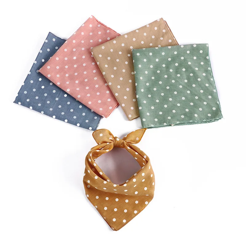 

3pcs/10pcs Cotton Washable Dog Bandanas Scarf Fashion Plaid Dots Pet Bandanas Bowties Collar Pet Square Bib For Puppies Kids