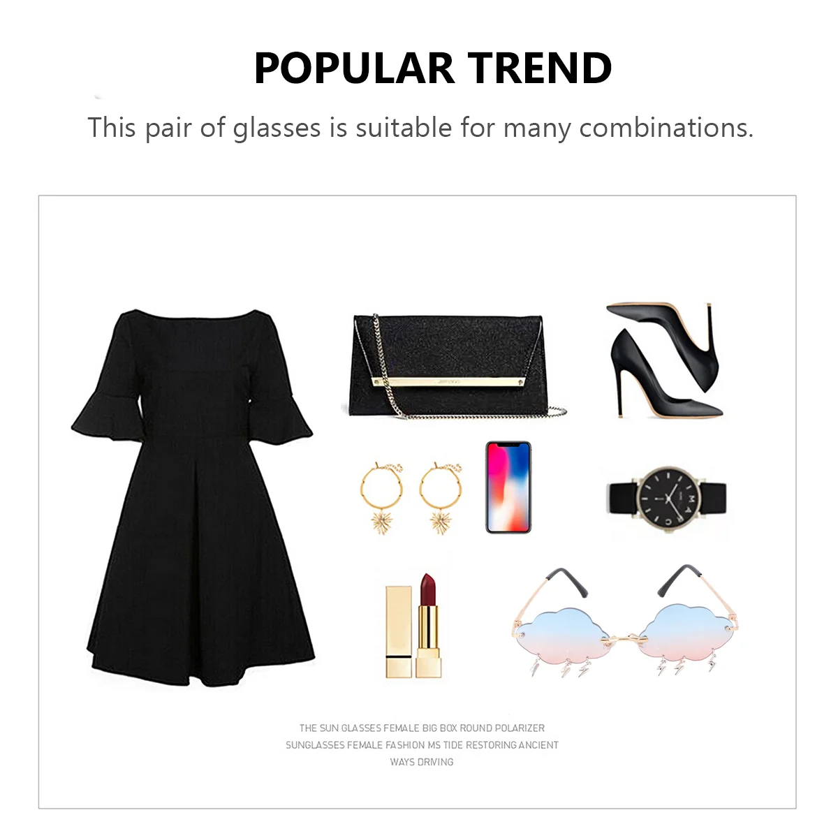 

Sunglasses Glasses Party Cloud Disco Funny Eyeglasses Rimless Novelty 90Stassel Clouds Irregular Eyewear Dress Birthday Fashion