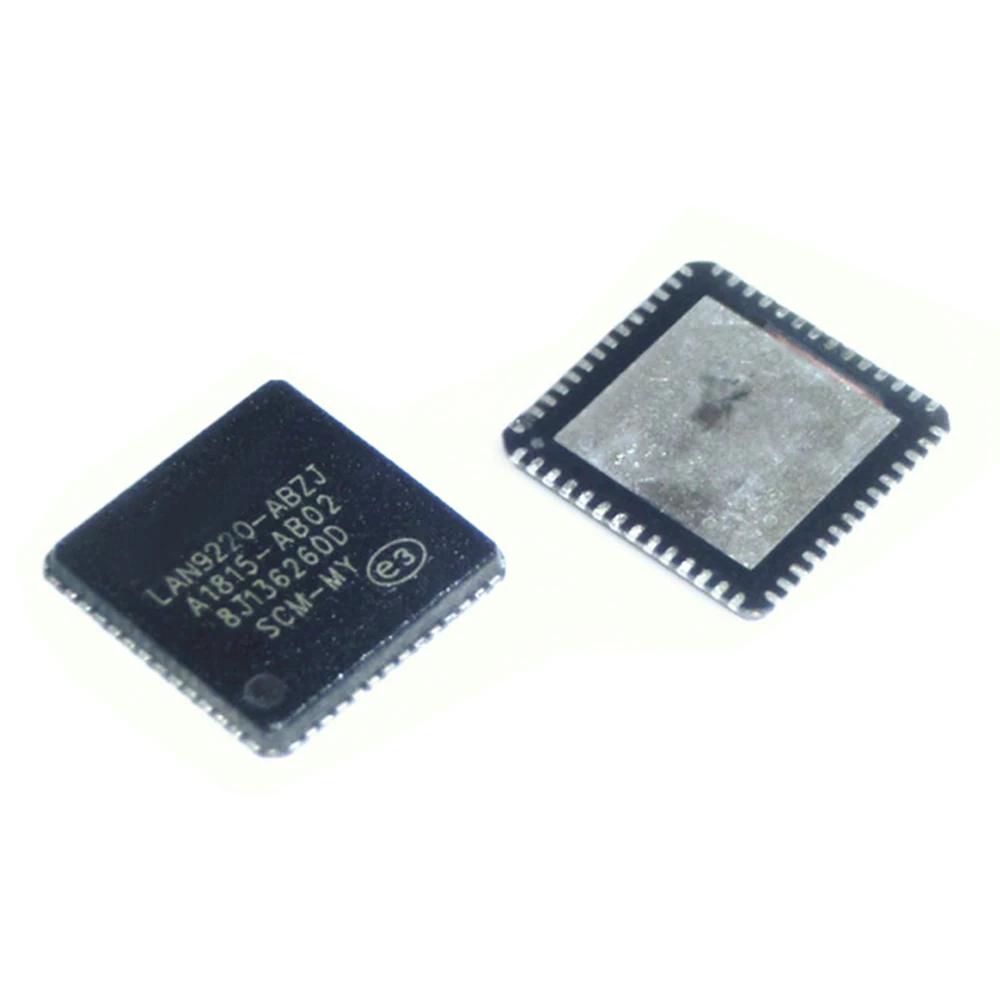 

5Pcs/lot Lan9220 Ethernet Ctlr Single Chip 10Mbps/100Mbps 1.8V/3.3V 56-Pin Qfn Ep Tray Lan9220-Abzj