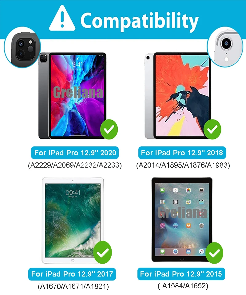 Фото Чехол для iPad Pro 12,9 2015 2017 360 полный защитный силиконовый чехол для iPad 12,9 