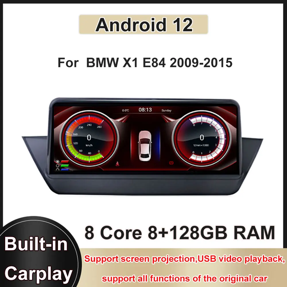 

10.25 Inch Android 12 Touch Screen For BMW X1 E84 2009-2015 Auto Carplay Monitors Speacker Stereo Radio Multimedia Player