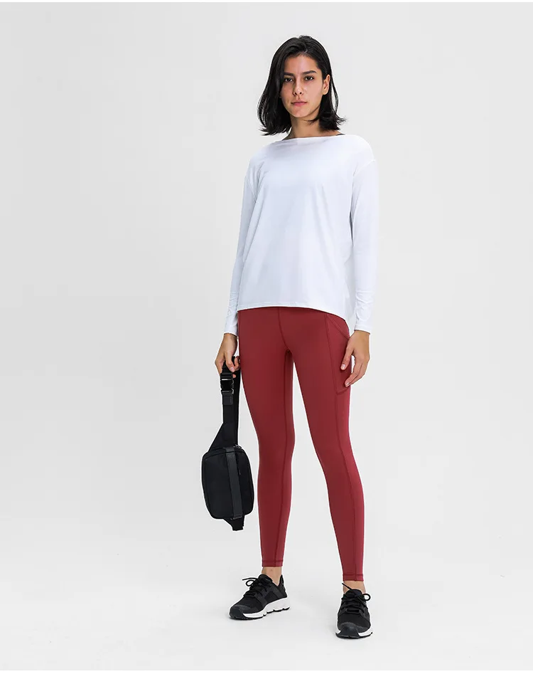 Women's Pants Gym Yoga Sport Breathable High Waist Seamless Leggings Outdoor Cycling Jogging Fitness Tights Pocket Sportswear