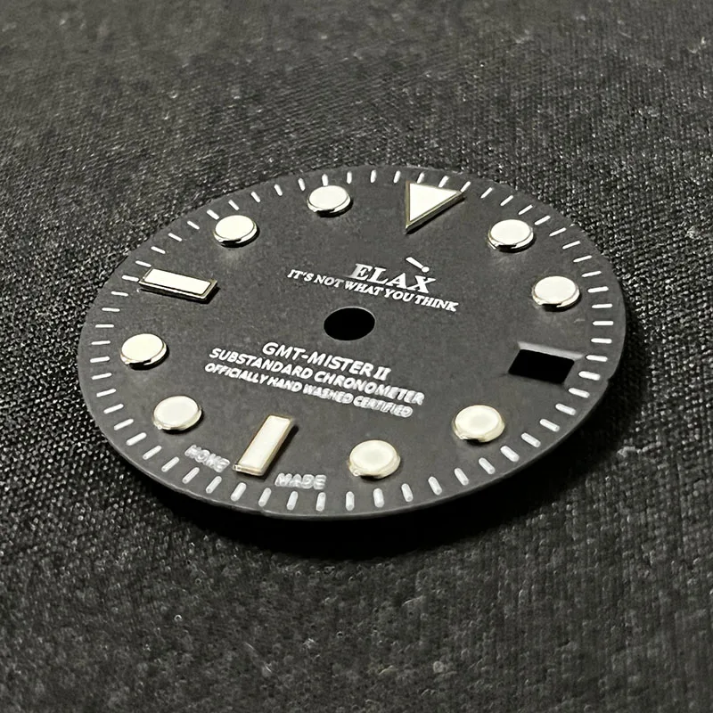 2023 Fashionable Watch Accessories NH34 Dial C3 Luminous OEM 28.5mm Matte Black New Design Replacement Mod Parts