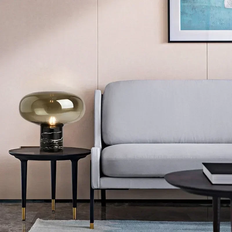 Винтажная стеклянная искусственная Мраморная Подставка для гостиной спальни