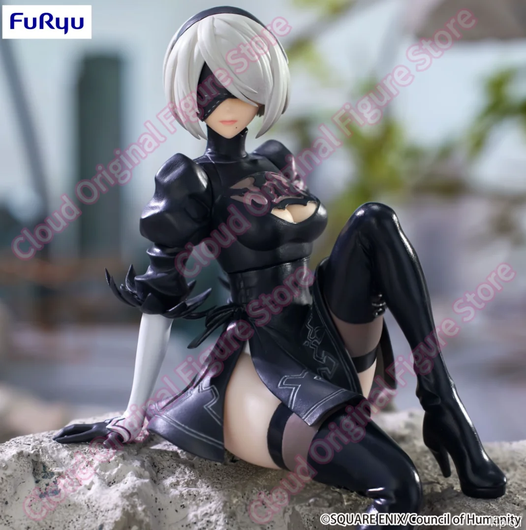 Фото В наличии 100% оригинальный Furyu NieR: Automata Ver1. Фигурка 1a Noodle Stopper, аниме-фигурка 2B, коллекционная модель, игрушка, подарок №2