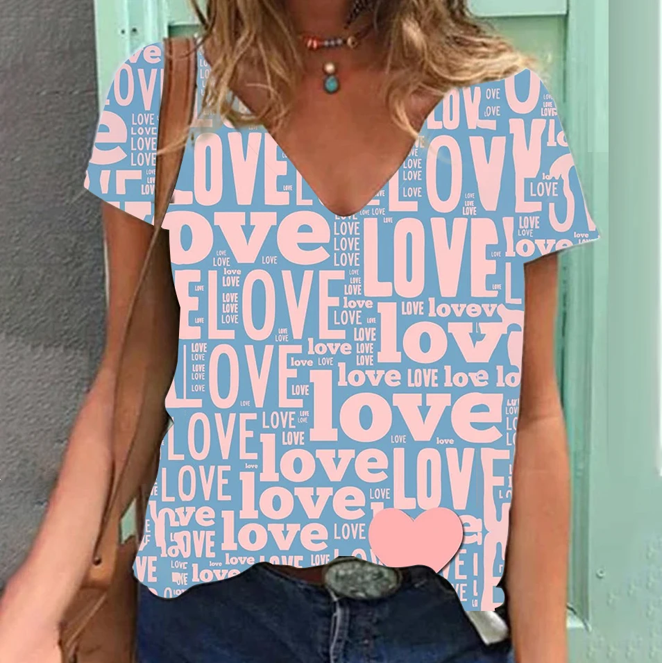 

Женская футболка с коротким рукавом, круглым вырезом и 3D-принтом