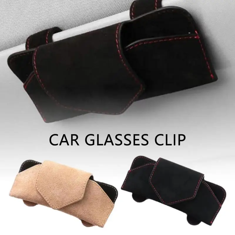 

Universal Car Auto Sun Visor Glasses Box Card Ticket Holder Stand Fastener Pen Case Eyeglasses Automotive Glasses Mount Clip