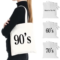 shopping bag womens large capacity shopper organizer shoulder handbags commute tote bag casual canvas years series