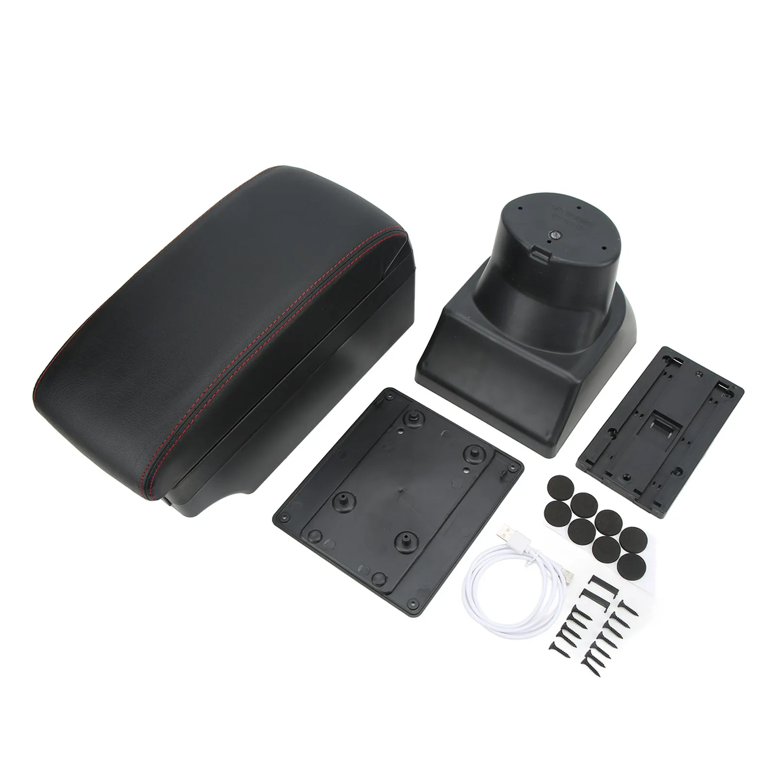 Ящик для хранения подлокотника Органайзер центральной консоли с 7 портами USB