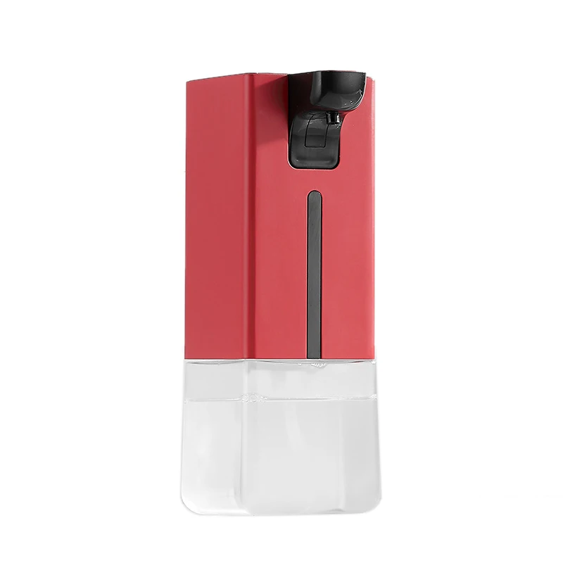 

Wall Hanging Automatic Soap Dispenser Contactless Foaming Soap Dispenser Cleanser Foamer for Bathroom Kitchen,Red