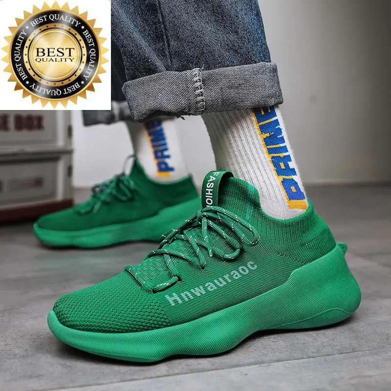 

Casual Arrival Green 2024 New Sneakers for Men Women Breathable Weave Shark Shoes Platform Fashion Designer