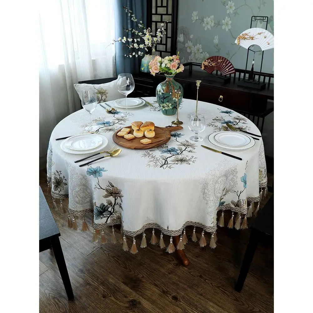 Новая китайская скатерть Sle круглая бытовая высококачественная легкая роскошная
