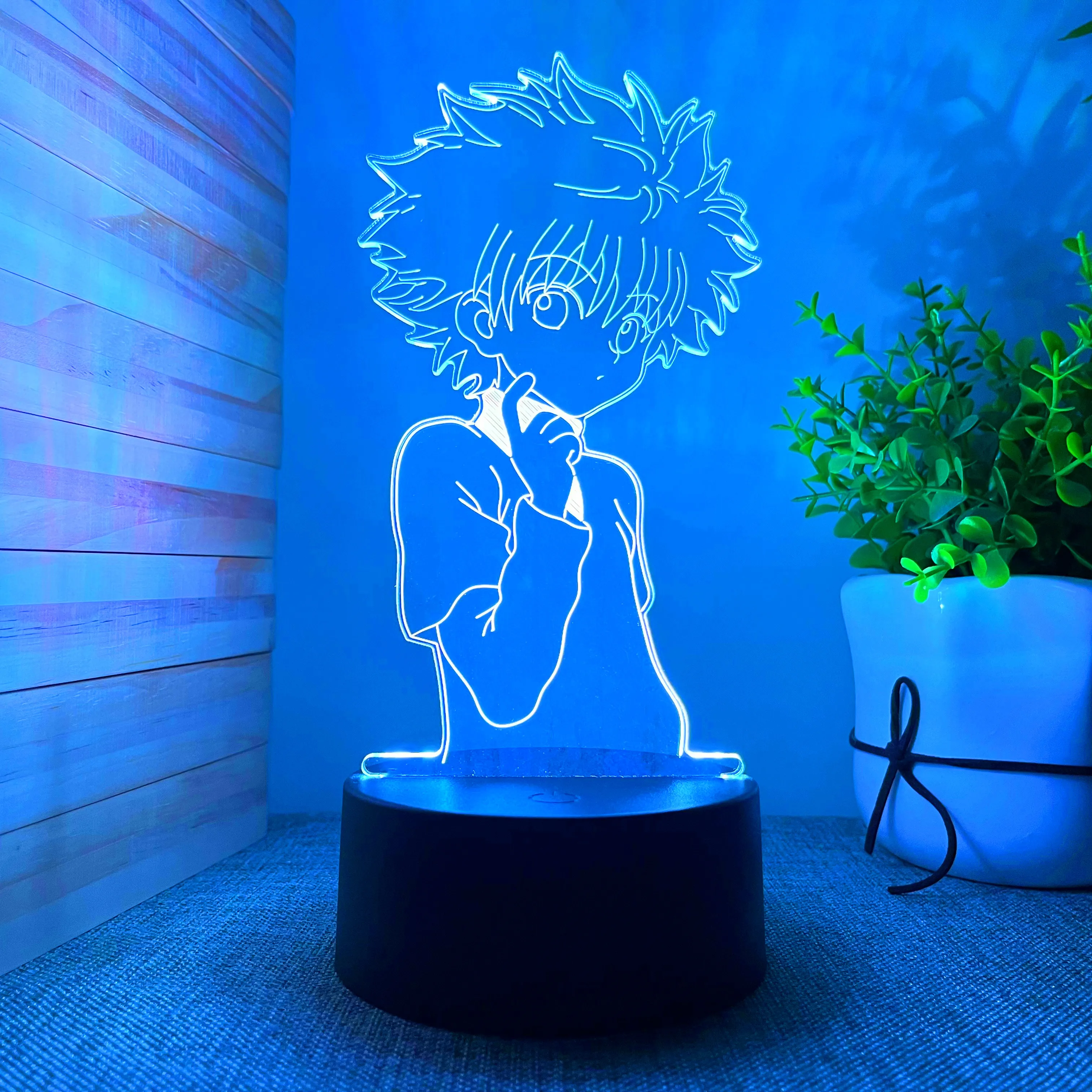 Аниме 3D лампа Killua Hunter X светильник Hxh светодиодный ночсветильник подарок