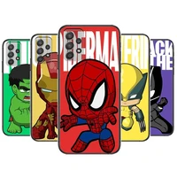 marvel comics phone case hull for samsung galaxy a70 a50 a51 a71 a52 a40 a30 a31 a90 a20e 5g a20s black shell art cell cove