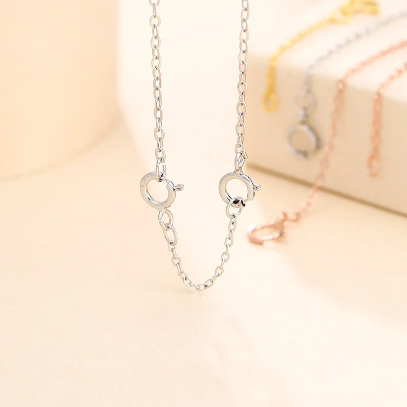 925 Silver 2/3/4/5/7cm Gold Extension Tail Chain Spring Clasps Connector For DIY Jewelry Making Findings Bracelet Necklac
