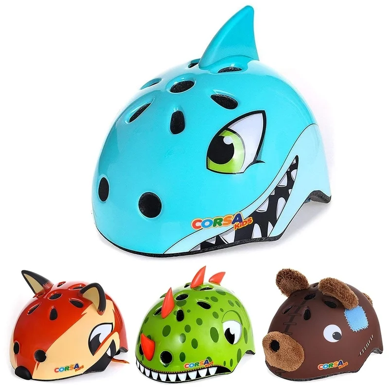 

Kids Bicycle Helmets Children Bike Cycling Helmet Animal City Road Bike Headpiece For Boys Girls Outdoor Sports Riding Skating