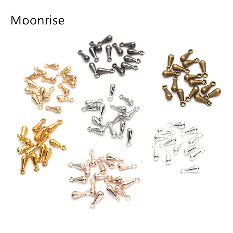 

7mm 9mm Gold /Rhodium/Silver/Bronze Chain Extended&Extension /Tail Extender Metal Water Drop Pendants HK142