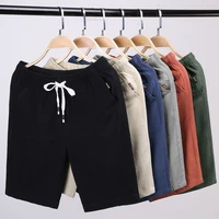 mens pure cotton summer shorts mens thin loose large size sports pants trendy large pants middle pants breeches 5 point pants