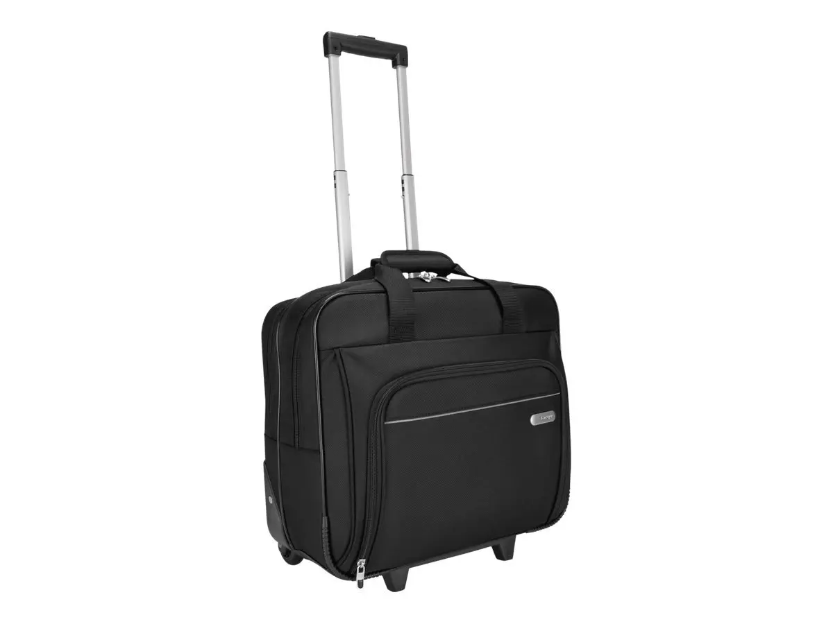 Rolling Laptop Case 1200D Polyester, 16-1/2 x 7-1/2 x 14, Black