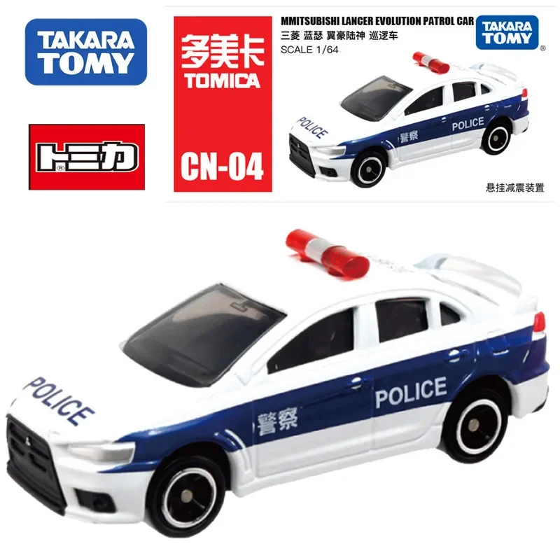 Takara Tomy Tomica Премиум MMITSUBISHI LANCER EVOLUTION патруль CAR1/64 Mini Gt литой металлический