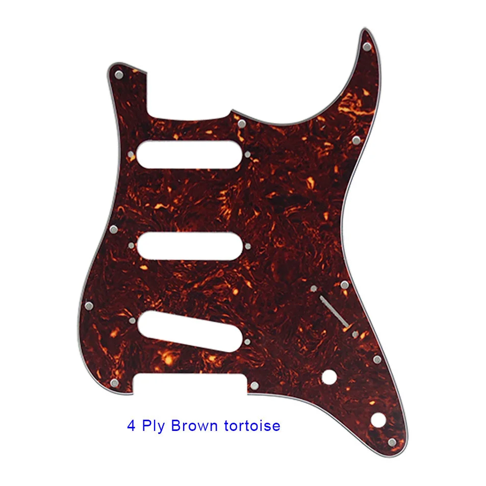 

5pcs Custom Guitar Pickguard - For USA / Mexico Fd Standard Strat 72' 11 Screw Hole St 2control holes Multicolor Choice