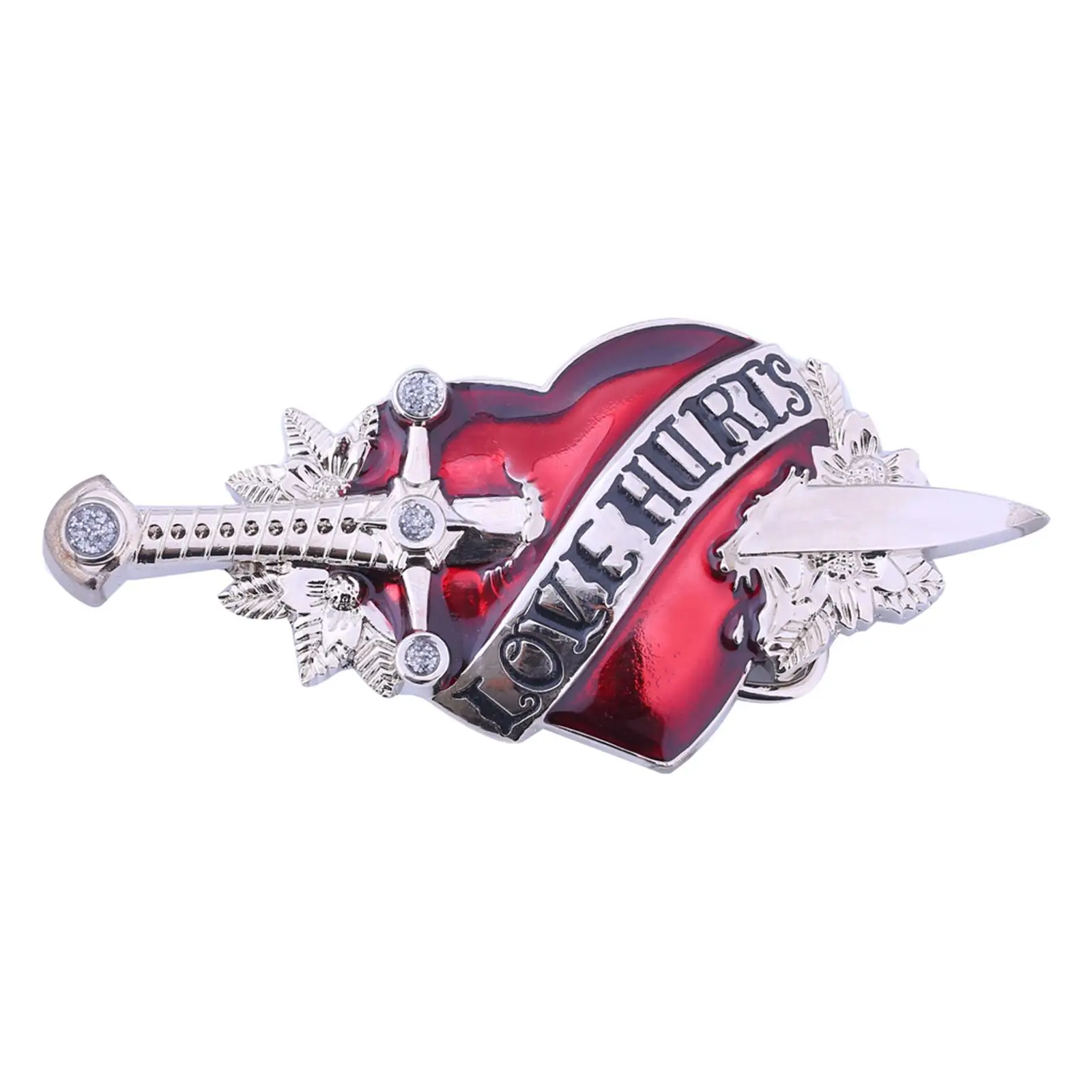 

AN Arrow Pierces Belt Buckle Stylish Alloy Decorative Western Fashion Novelty Belt Buckle for Belt Accessories Replacement Belts