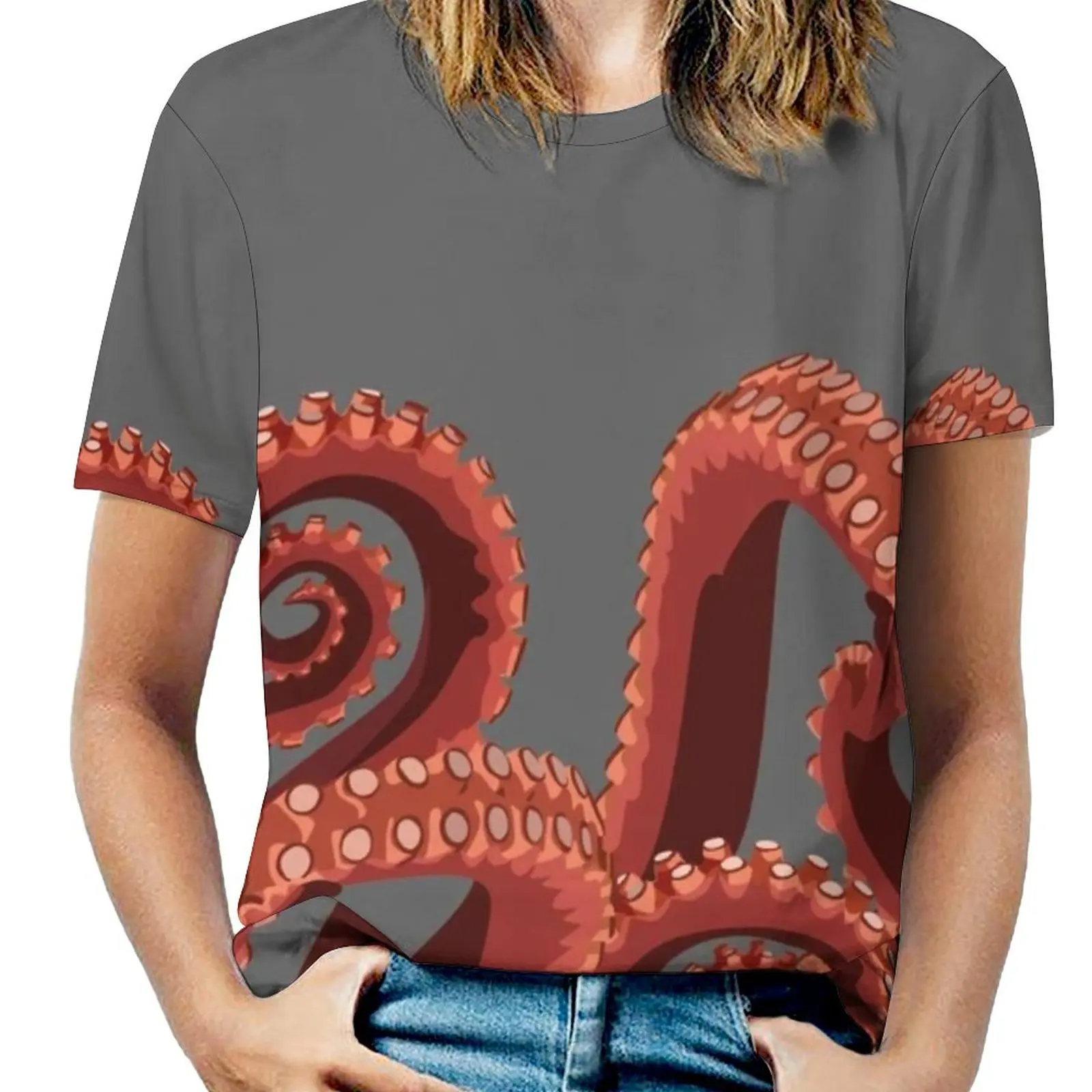 

Женская футболка с принтом «Осьминог», #9