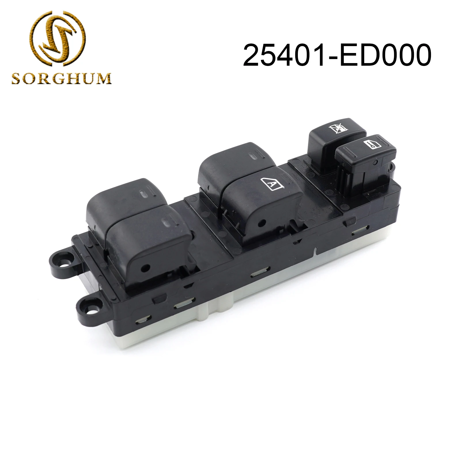 

Sorghum 25401-ED000 25401ED000 New Power Master Window Lifter Control Switch Front Right Driver Side18 Pins For Nissan Tiida