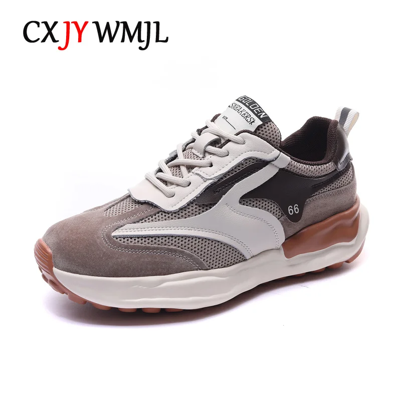 

New Women's Casual Sneakers Spring Breathable Mesh Chunky Sneakers Ladies Sports Thick Sole Vulcanized Shoes Autumn Female