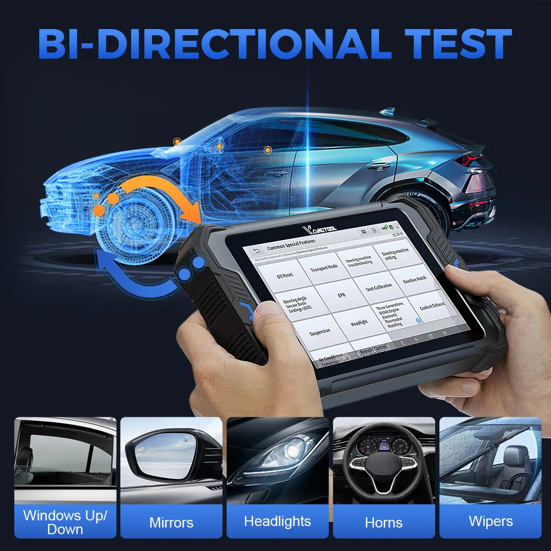 Автосканер VDIAGTOOL VD80BT LITE: Диагностика всех систем автомобиля, 28+ функций сброса, кодирование ЭБУ, поддержка DOIP (art.: 3920c8512bb7f) - 3920c8512bb7f