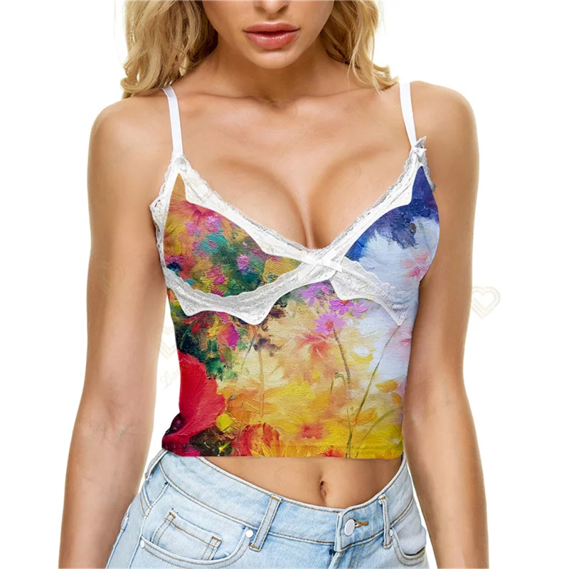 

2022 New Fashion Women's Tank Tops Ladies Sexy Camisole Polyester Vest V-Neck Female Beach Top Summer Clubwear