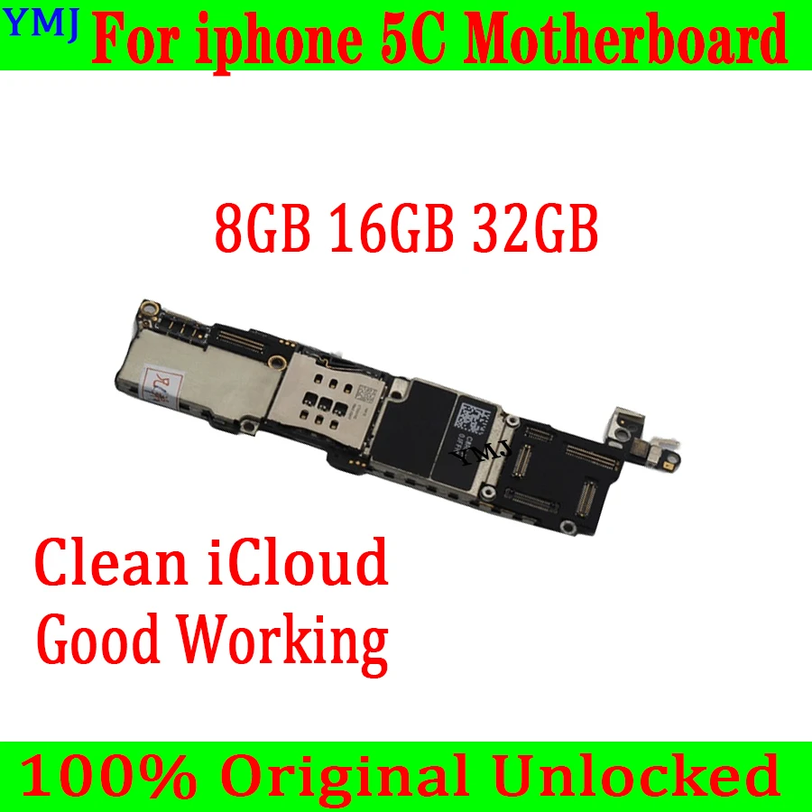 

Original Unlocked With IOS System Mainboard For Iphone 5C Motherboard 100% Tested Work For Iphone 5C Logic Board 8GB 16GB 32GB