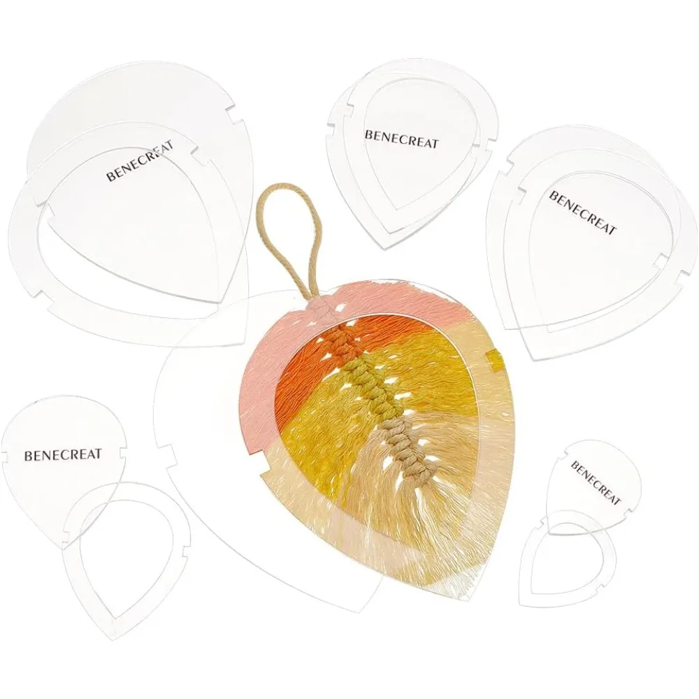 Набор шаблонов для листьев макраме из акрила