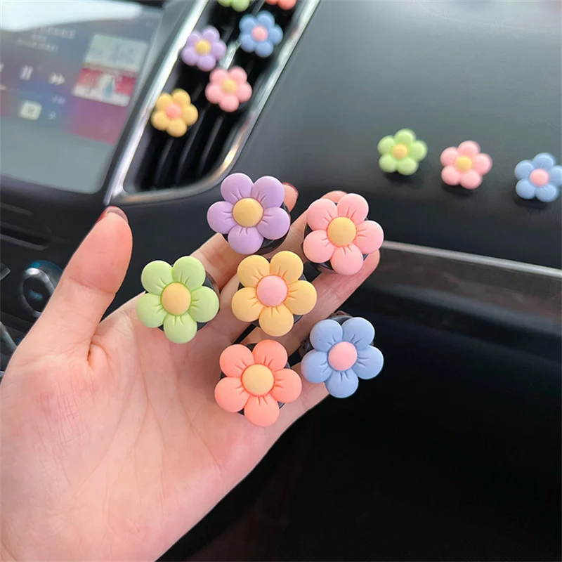 

Cute Flowers Car Air Outlet Decorative Perfume Clip Auto Interior Air Freshener Vent Clip Aromatherapy Auto Accessories