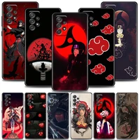 naruto phone case for samsung galaxy a72 a52 a42 a32 a22 a21s a02s a12 a51 a71 a11 a01 soft silicone case akatsuki itachi anime