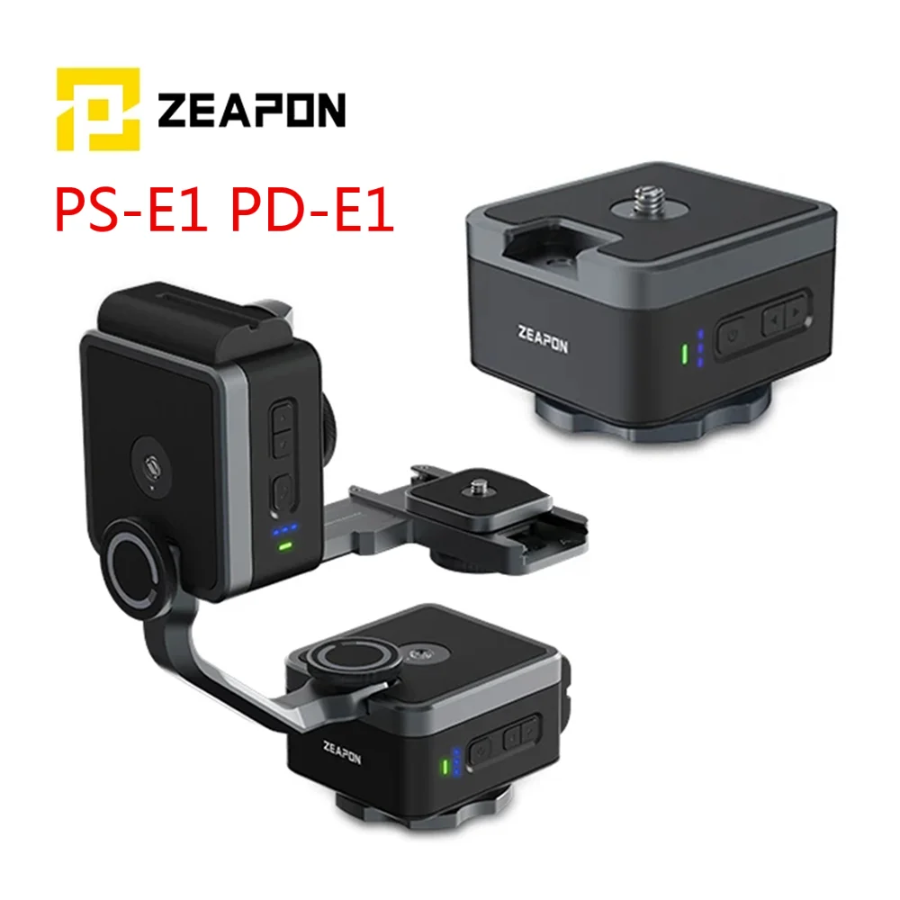 

ZEAPON PT Motorized PS-E1 PD-E1 PONS Pan Head Single Axis Double Axis Linkage 50kg Horizontal Load for Motorized slider